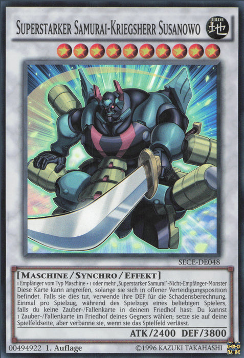Superstarker Samurai-Kriegsherr Susanowo (V.1) SECE-DE048 Super Rare