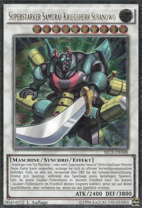 Superstarker Samurai-Kriegsherr Susanowo (V.2) SECE-DE048 Ultimate Rare Deutsch