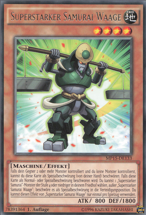 Superstarker Samurai Waage MP15-DE133 Rare