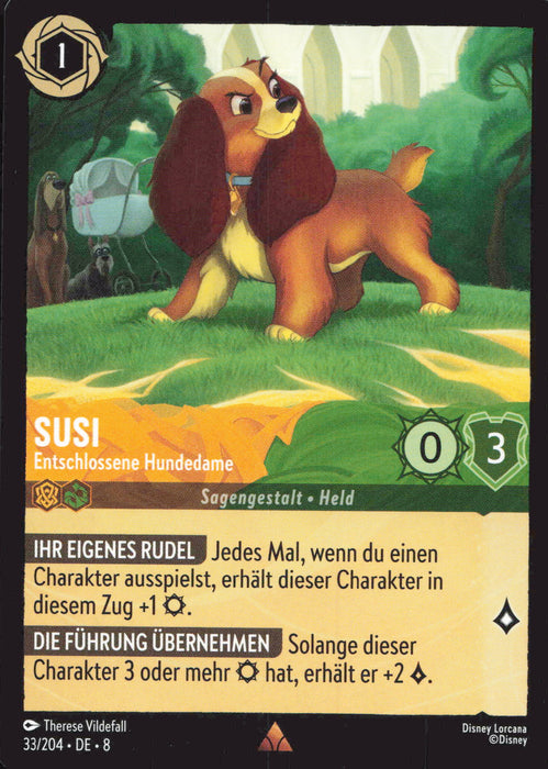 Susi - Entschlossene Hundedame (V.1) 8JAF-033 Rare Deutsch