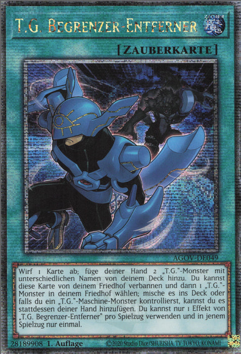 T.G. Begrenzer-Entferner (V.2) AGOV-DE049 Quarter Century Secret Rare Deutsch