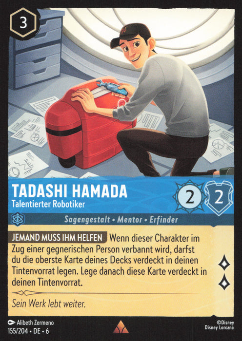 Tadashi Hamada - Talentierter Robotiker 6AZS-155 Rare Deutsch