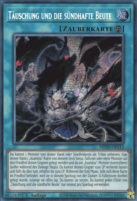 Täuschung und die sündhafte Beute MP25-DE113 Secret Rare Deutsch