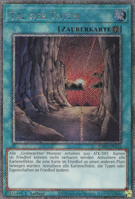 Tal der Toten (V.1) RA04-DE122 Platinum Secret Rare Deutsch