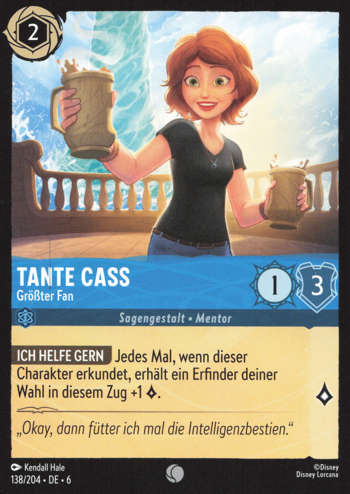 Alle Tante Cass Charakterkarten in Disney Lorcana