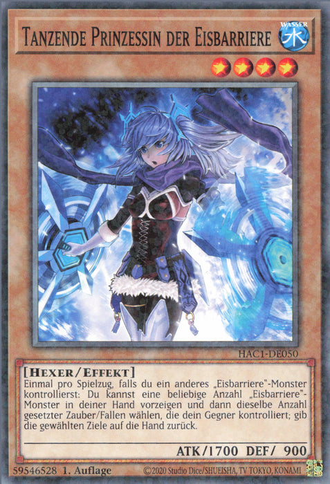 Tanzende Prinzessin der Eisbarriere (V.2) HAC1-DE050 Parallel Rare Deutsch