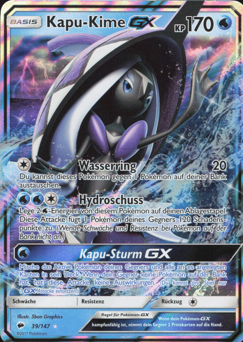 Tapu Fini GX BUS-39 Ultra Rare Deutsch