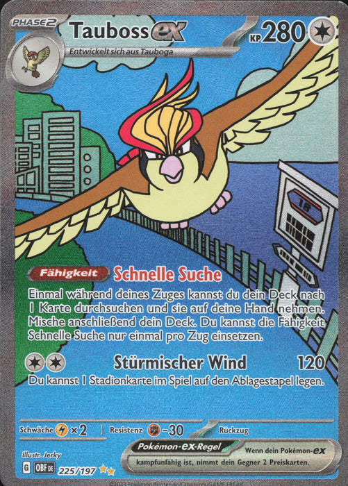Tauboss ex OBF-225 Special Illustration Rare Deutsch