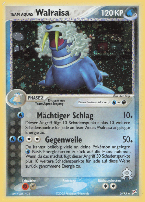 Team Aquas Walraisa MA-6 Holo Rare Deutsch