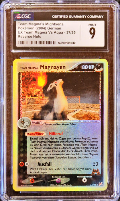 Team Magmas Magnayen (Call for Help) MA-37 Uncommon Deutsch CGC-9
