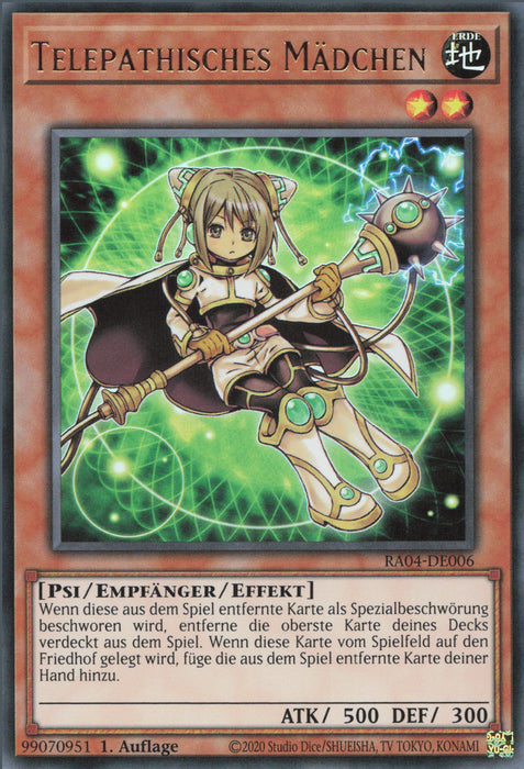 Telepathisches Mädchen (V.2) RA04-DE006 Ultra Rare Deutsch