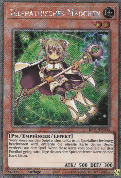 Telepathisches Mädchen (V.4) RA04-DE006 Platinum Secret Rare Deutsch