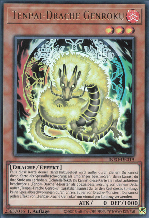 Tenpai-Drache Genroku (V.1) INFO-DE019 Ultra Rare Deutsch