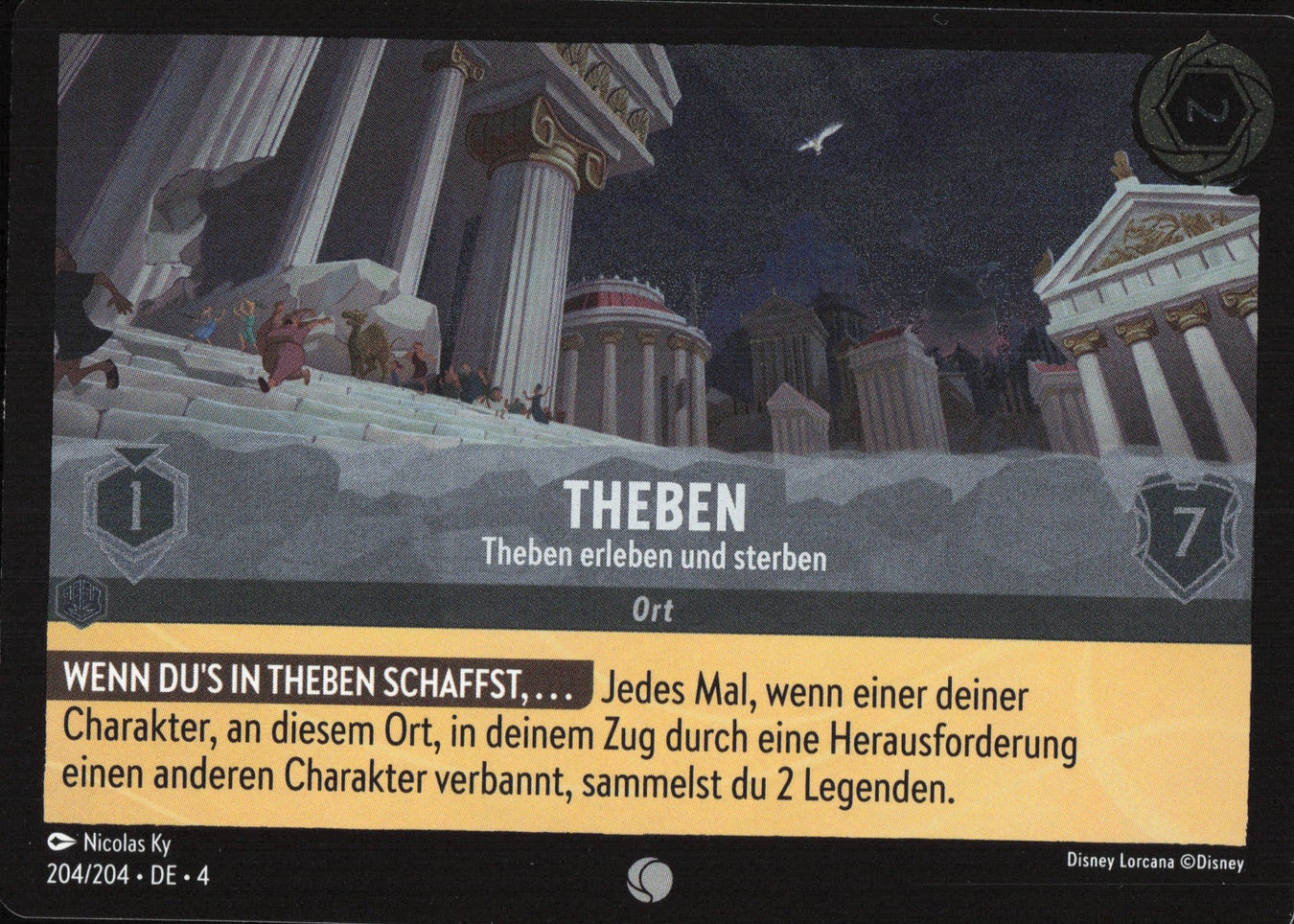 Alle Theben Charakterkarten in Disney Lorcana