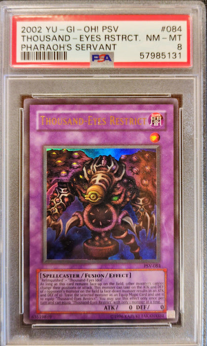 Thousand-Eyes Restrict (V.2) PSV-EN084 Ultra Rare Englisch PSA 8