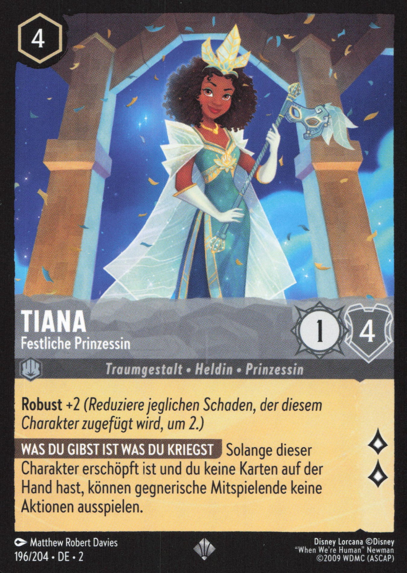 Alle Tiana Charakterkarten in Disney Lorcana
