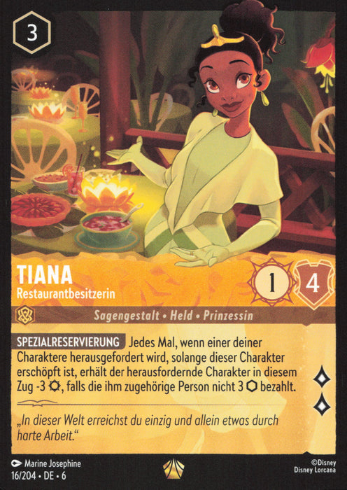 Tiana - Restaurantbesitzerin (V.1) 6AZS-016 Legendary Deutsch