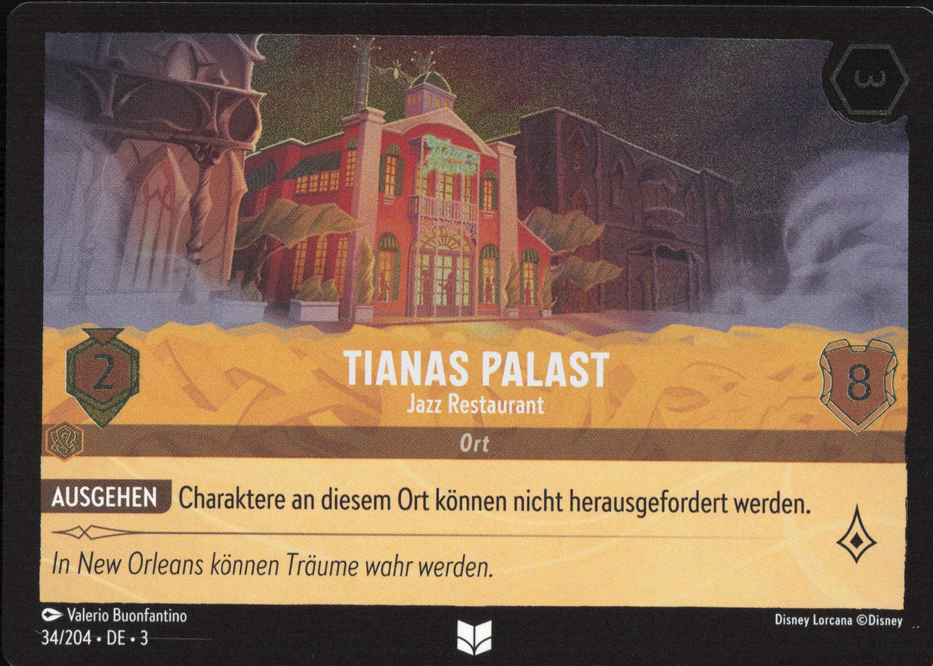 Alle Tianas Palast Charakterkarten in Disney Lorcana