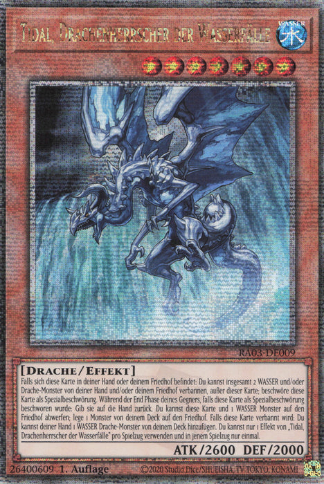 Tidal, Drachenherrscher der Wasserfälle (V.5) RA03-DE009 Quarter Century Secret Rare Deutsch