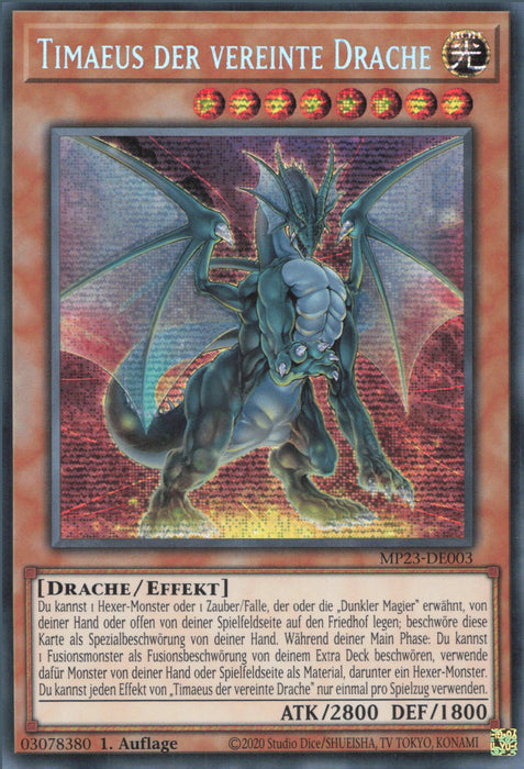 Timaeus der vereinte Drache MP23-DE003 Secret Rare