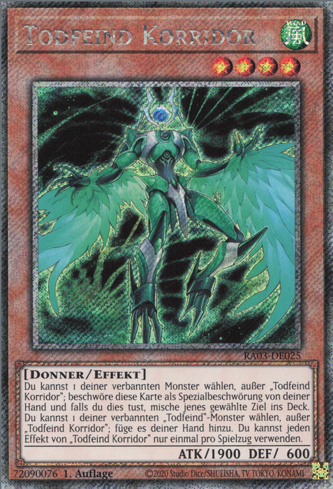 Todfeind Korridor (V.4) RA03-DE025 Platinum Secret Rare Deutsch