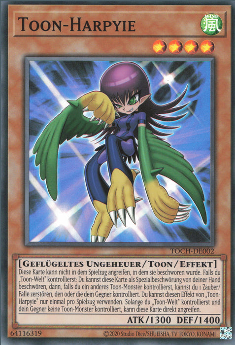 Toon-Harpyie (V.1) TOCH-DE002 Super Rare