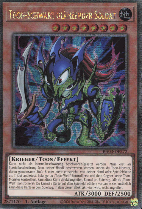 Toon-Schwarz glänzender Soldat (V.2) RA03-DE272 Quarter Century Secret Rare Deutsch