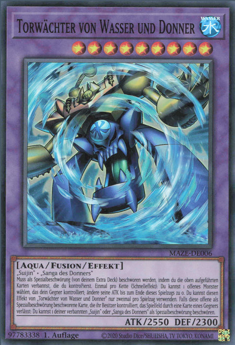 Torwächter von Wasser und Donner MAZE-DE006 Super Rare Deutsch