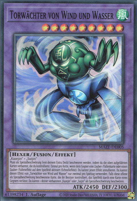 Torwächter von Wind und Wasser MAZE-DE005 Super Rare Deutsch