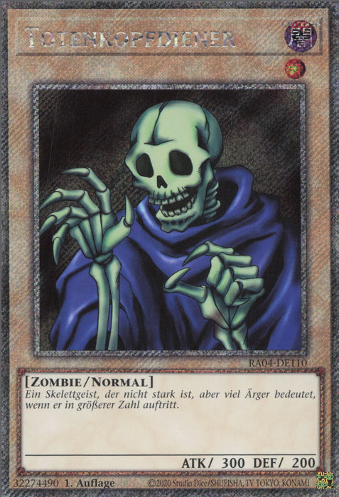 Totenkopfdiener (V.1) RA04-DE110 Platinum Secret Rare Deutsch