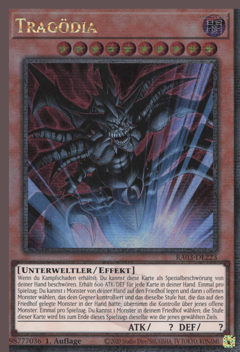 Tragödia (V.2) RA03-DE223 Quarter Century Secret Rare Deutsch