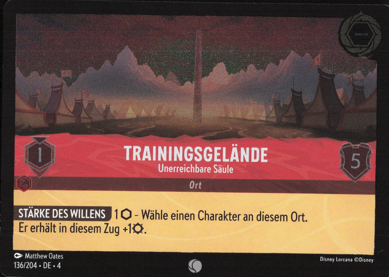 Alle Trainingsgelände Charakterkarten in Disney Lorcana