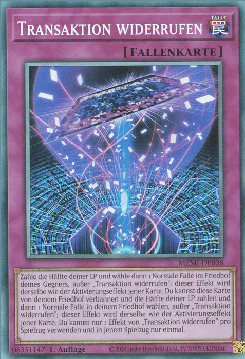 Transaktion widerrufen (V.2) MZMI-DE038 Collectors Rare Deutsch