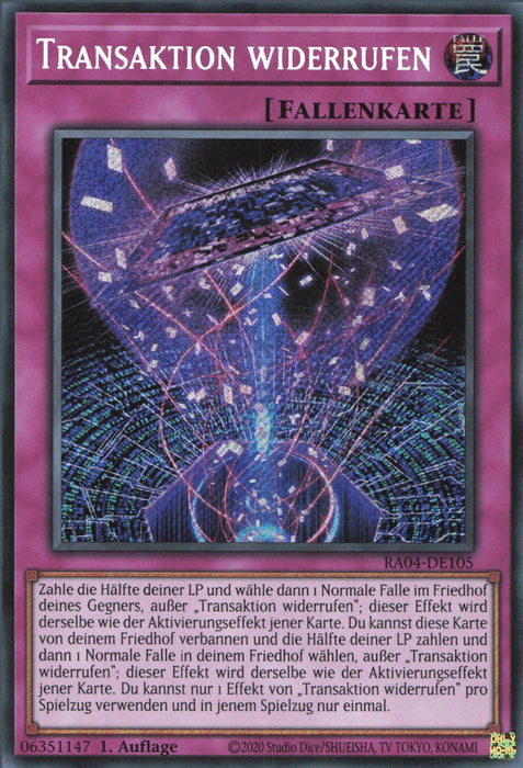 Transaktion widerrufen (V.3) RA04-DE105 Secret Rare Deutsch