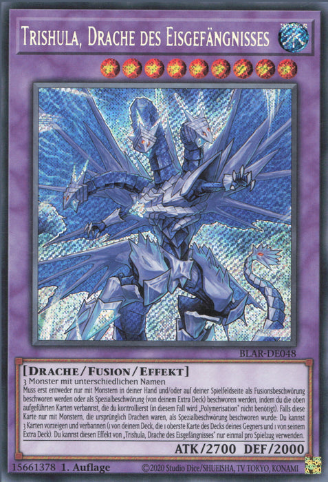 Trishula, Drache des Eisgefängnisses BLAR-DE048 Secret Rare