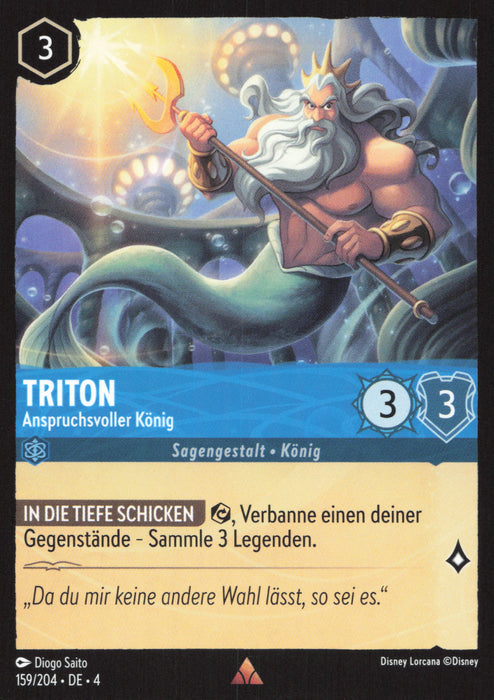 Triton - Anspruchsvoller König 4URS-159 Rare Deutsch