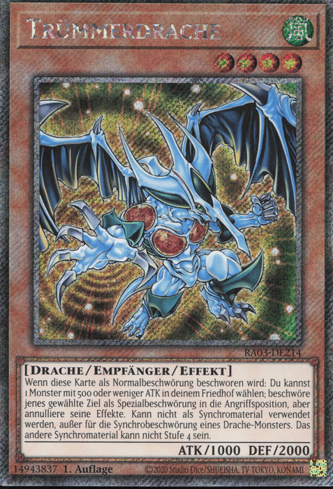 Trümmerdrache (V.1) RA03-DE214 Platinum Secret Rare Deutsch