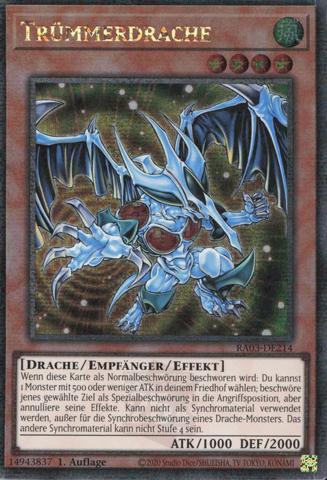 Trümmerdrache (V.2) RA03-DE214 Quarter Century Secret Rare Deutsch