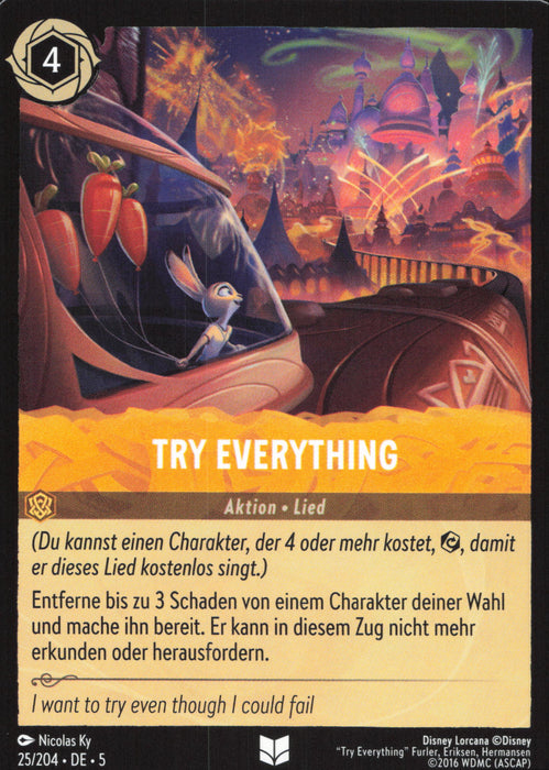 Try Everything 5SSK-25 Uncommon Deutsch