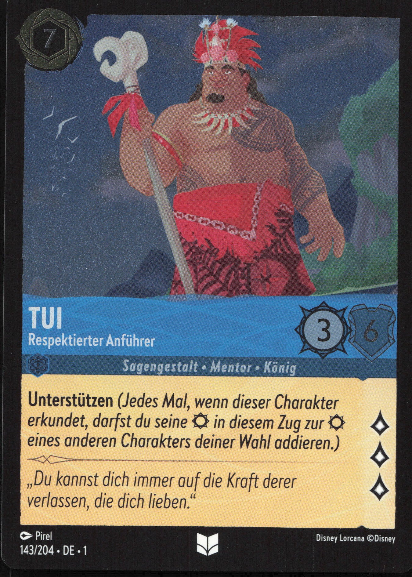 Alle Tui Charakterkarten in Disney Lorcana