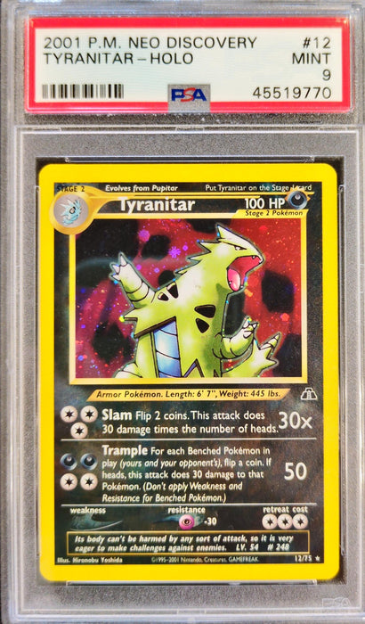 Tyranitar NDI-12 Holo Rare Englisch PSA-9