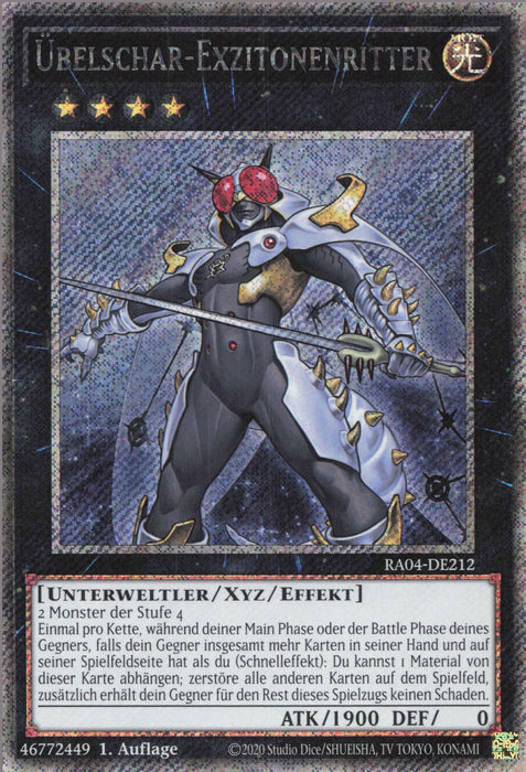 Übelschar-Exzitonenritter (V.1) RA04-DE212 Platinum Secret Rare Deutsch