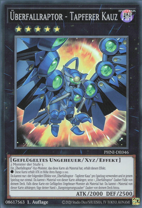 Überfallraptor - Tapferer Kauz PHNI-DE046 Super Rare Deutsch