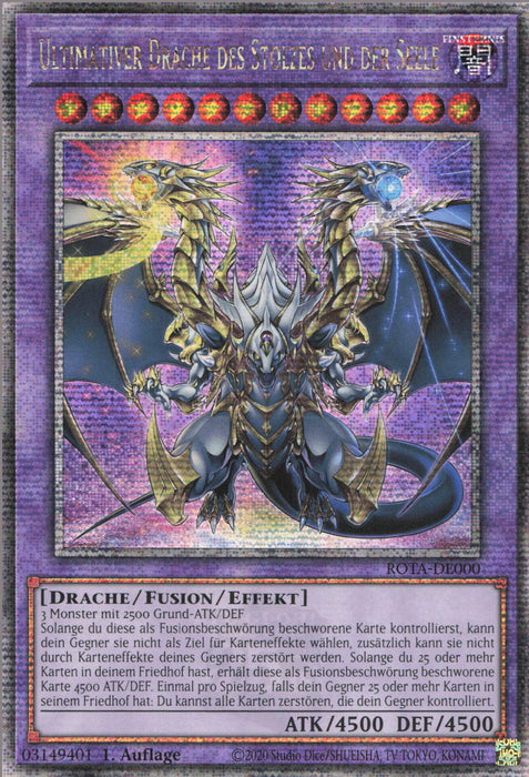 Ultimativer Drache des Stolzes und der Seele ROTA-DE000 Quarter Century Secret Rare Deutsch