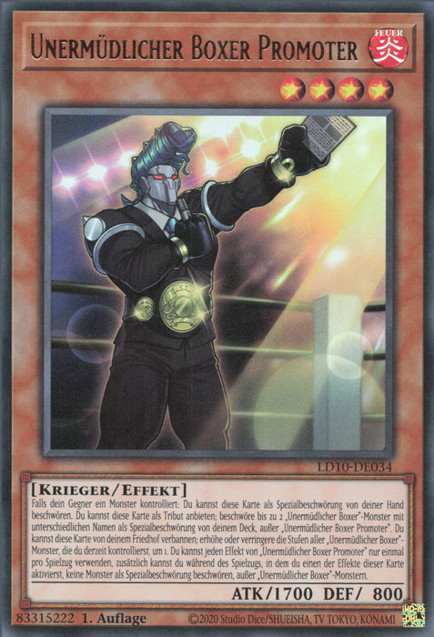 Unermüdlicher Boxer Promoter LD10-DE034 Ultra Rare Deutsch