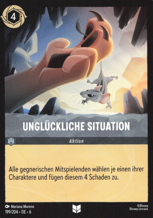 Unglückliche Situation 6AZS-199 Uncommon Deutsch