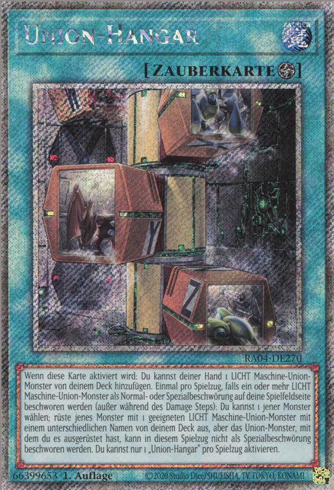 Union-Hangar (V.1) RA04-DE270 Platinum Secret Rare Deutsch