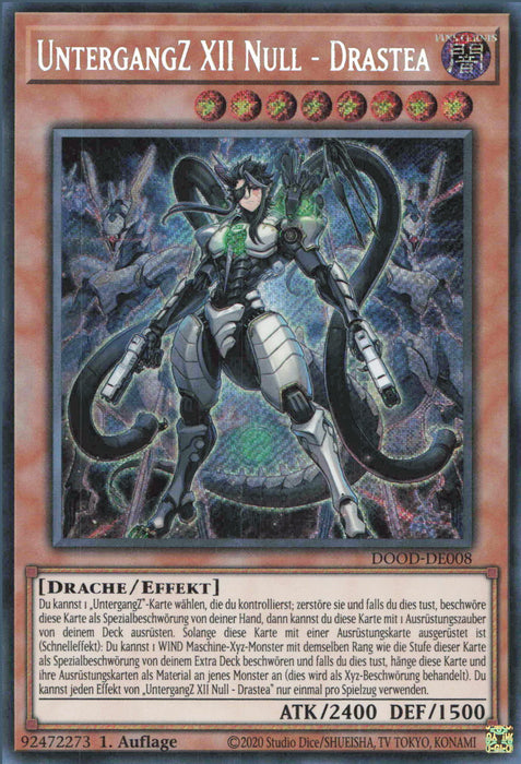 UntergangZ XII Null - Drastea (V.1) DOOD-DE008 Secret Rare Deutsch