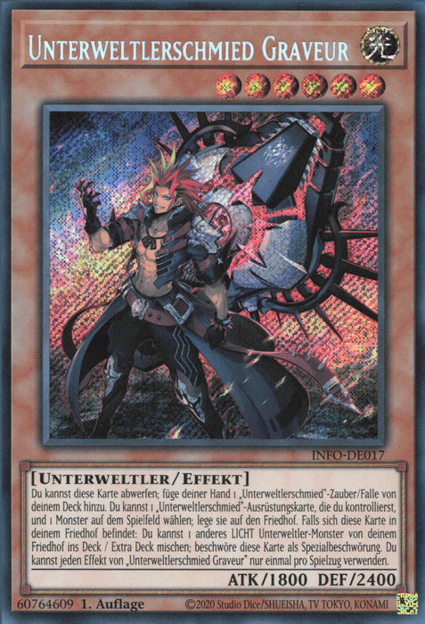 Unterweltlerschmied Graveur (V.1) INFO-DE017 Secret Rare Deutsch