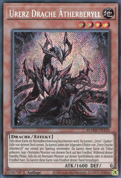 Urerz Drache Ätherberyll BLMM-DE130 Secret Rare Deutsch